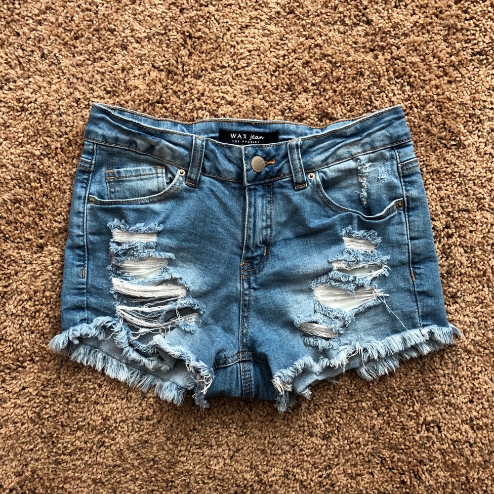 Fashion Nova Ripped Jean Shorts